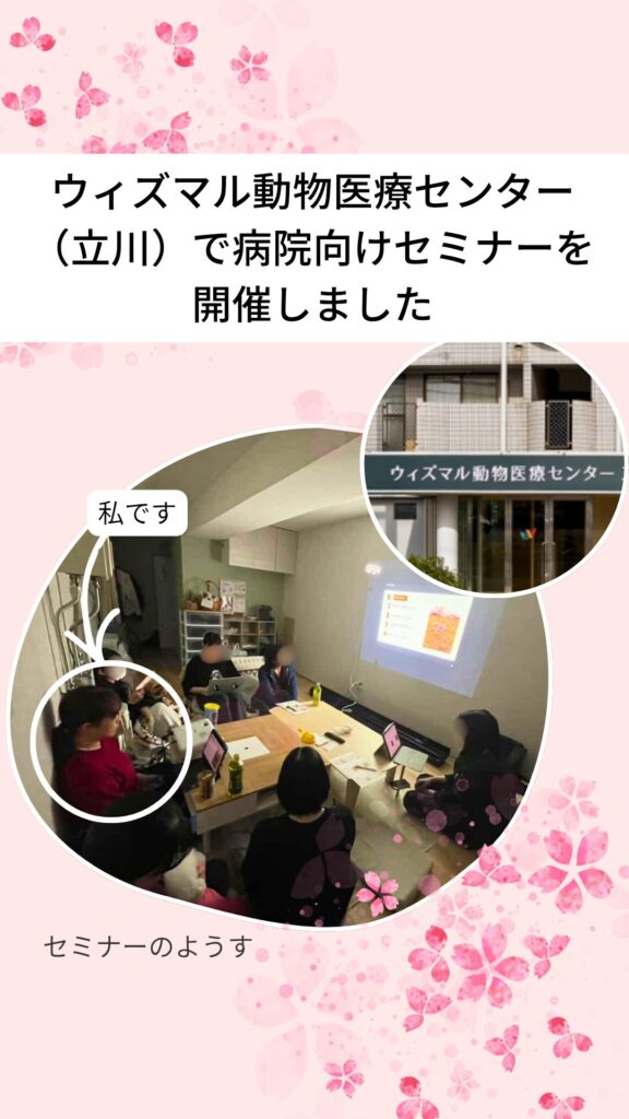 みずほ動物病院 ウィズマル動物医療センターでのセミナーのようす